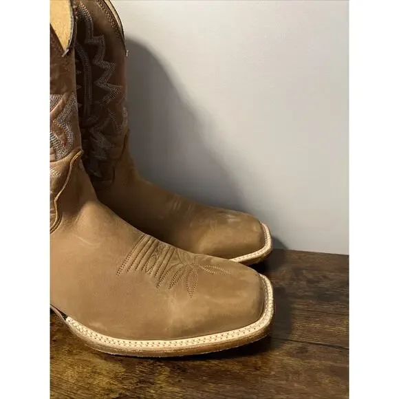 JUSTIN Rancho 11” Western Boots BUTTERSCOTCH Men Sz 11D, MSRP $290, MADE IN USA - Picture 3 of 8
